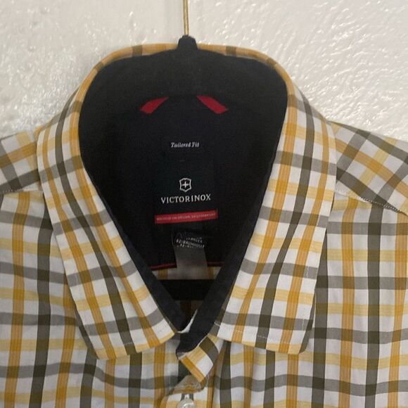 Victorinox XL Mens Shirt Special Edition Striped Tailored Fit - Picture 5 of 6